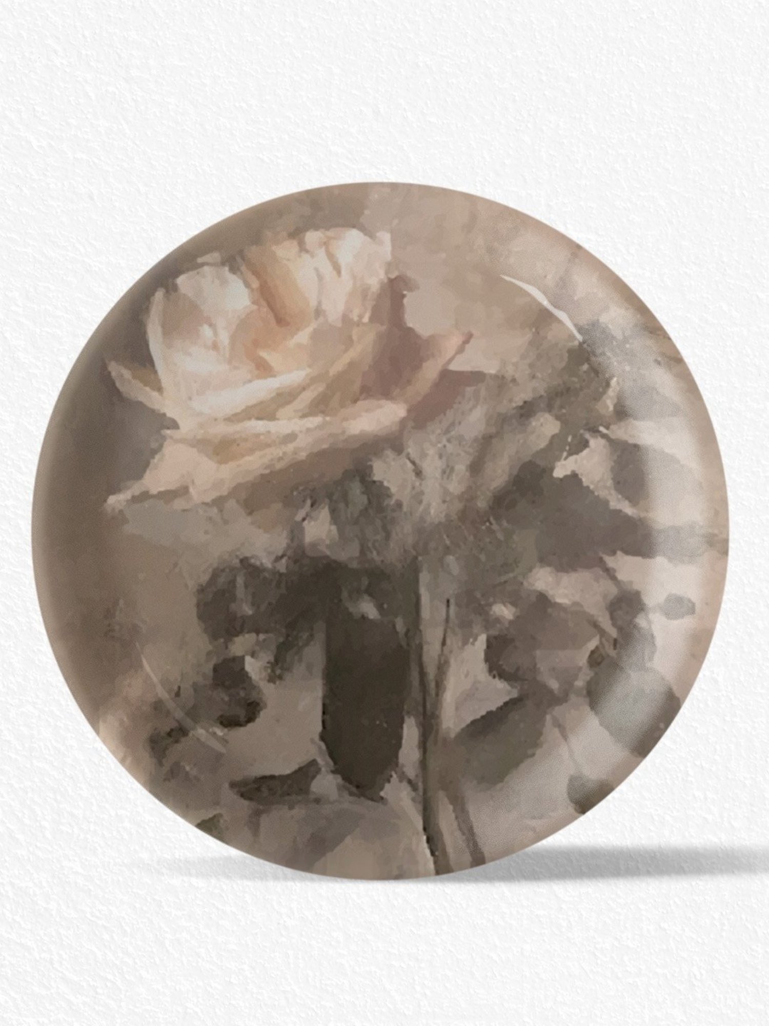 Nestroots English Rose Multicolor Porcelain Wall Plate