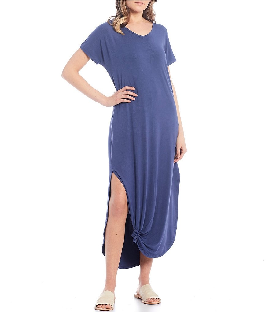 Moa Moa Side Slit Maxi Dress