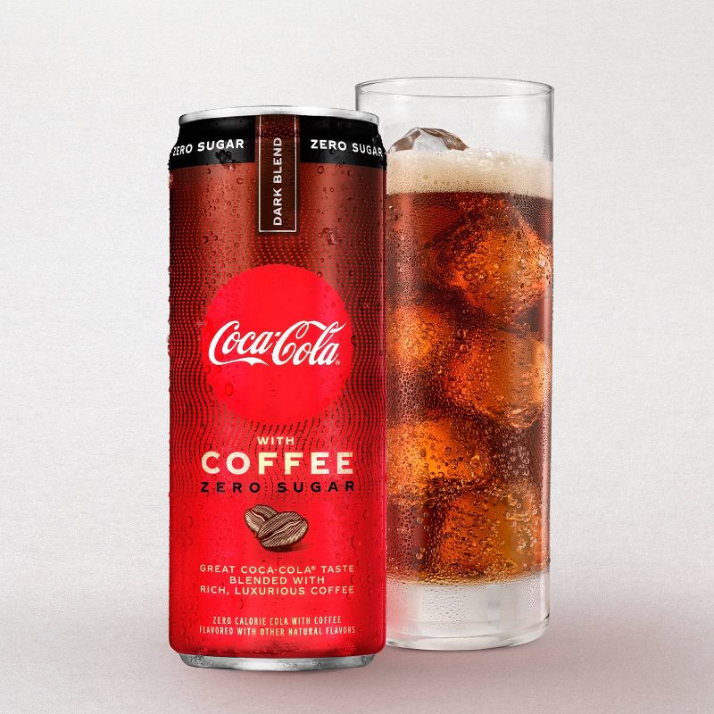 Coca-Cola with Coffee Dark Blend Zero Sugar - 12 fl oz Can