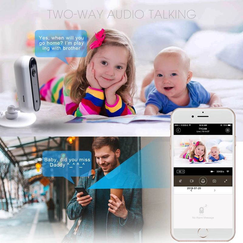 10pcs*New JH06P Wifi Camera1080P Wireless Video Surveillance Night Vision Home Security With 30 Days Free Cloud For Baby Monitor