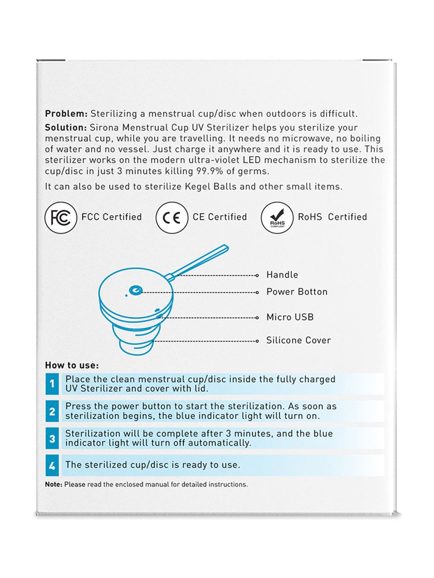 CARMESI Menstrual Cup With Pouch - Small