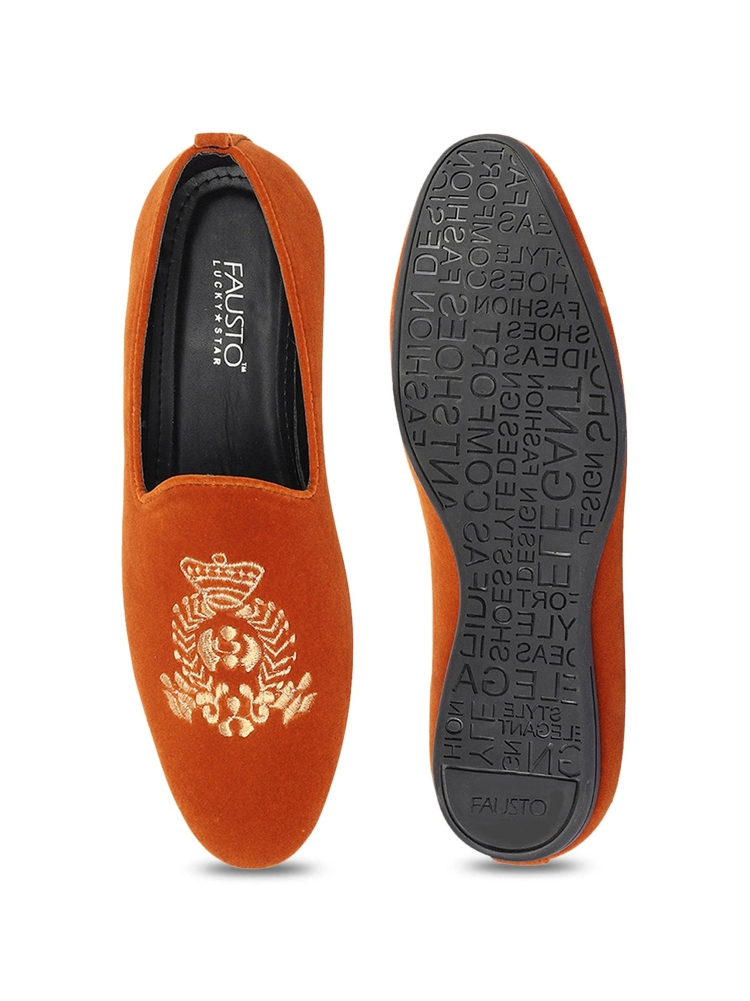 Fausto Men's Tan Casual Loafers