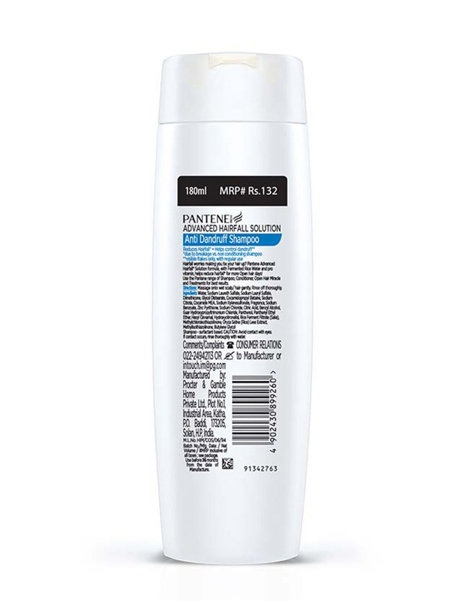 Pantene Advanced Hairfall Solution Anti-Dandruff Shampoo - 180 ml