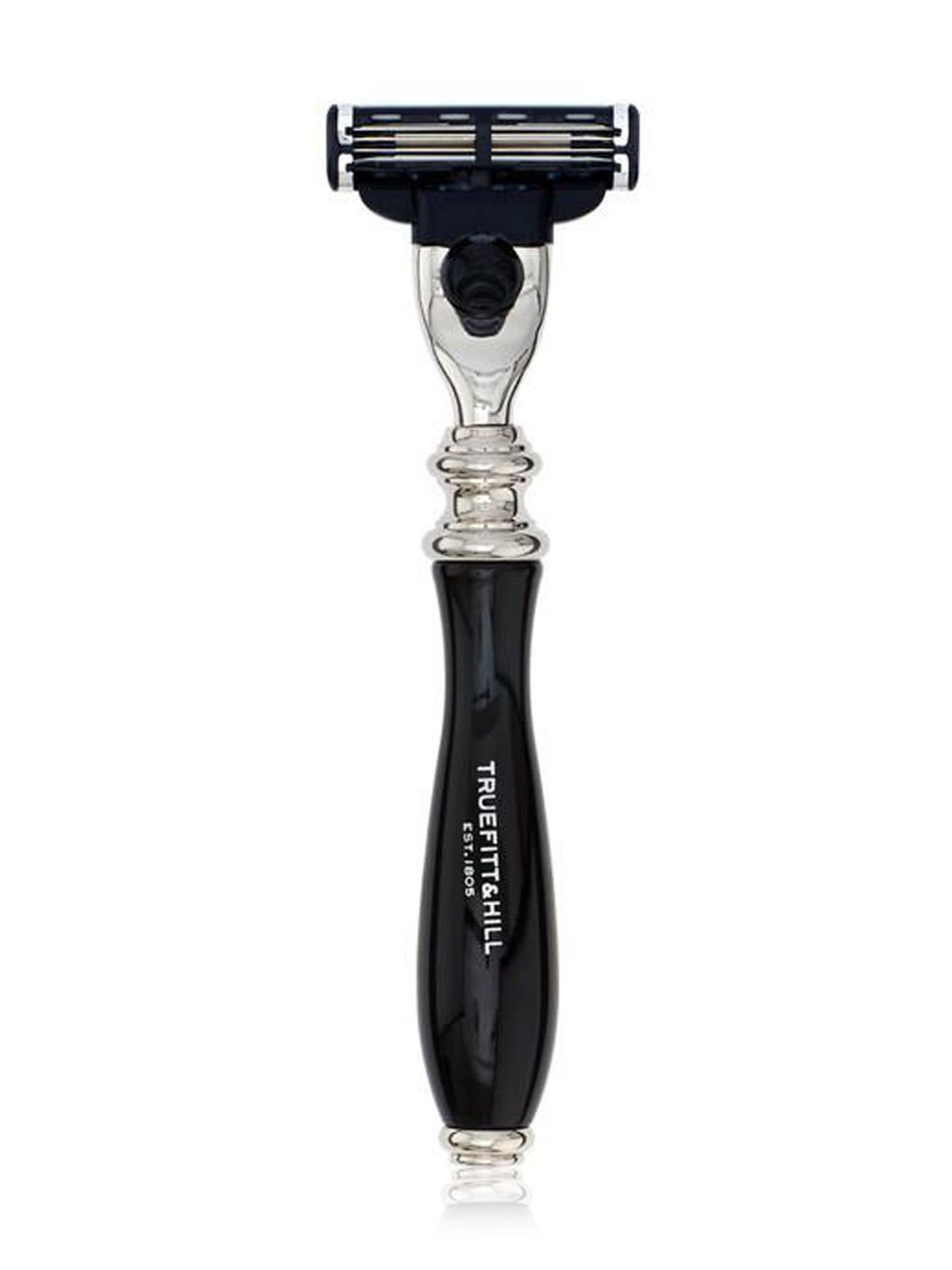 Truefitt & Hill Black Faux MachIII Razor Chrome Wellington