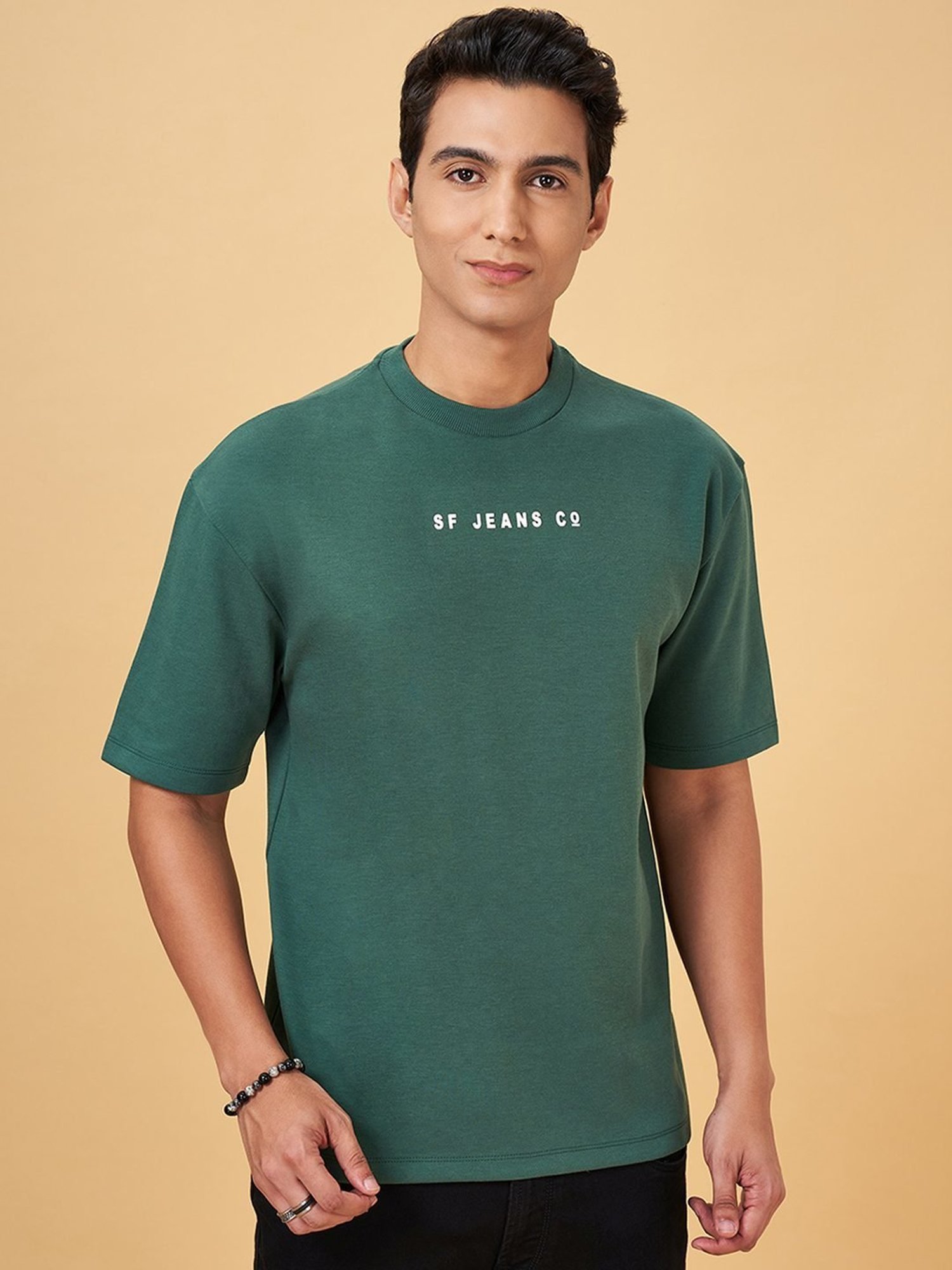 Sf Jeans By Pantaloons Garden Topiary Loose Fit Printed T-Shirt