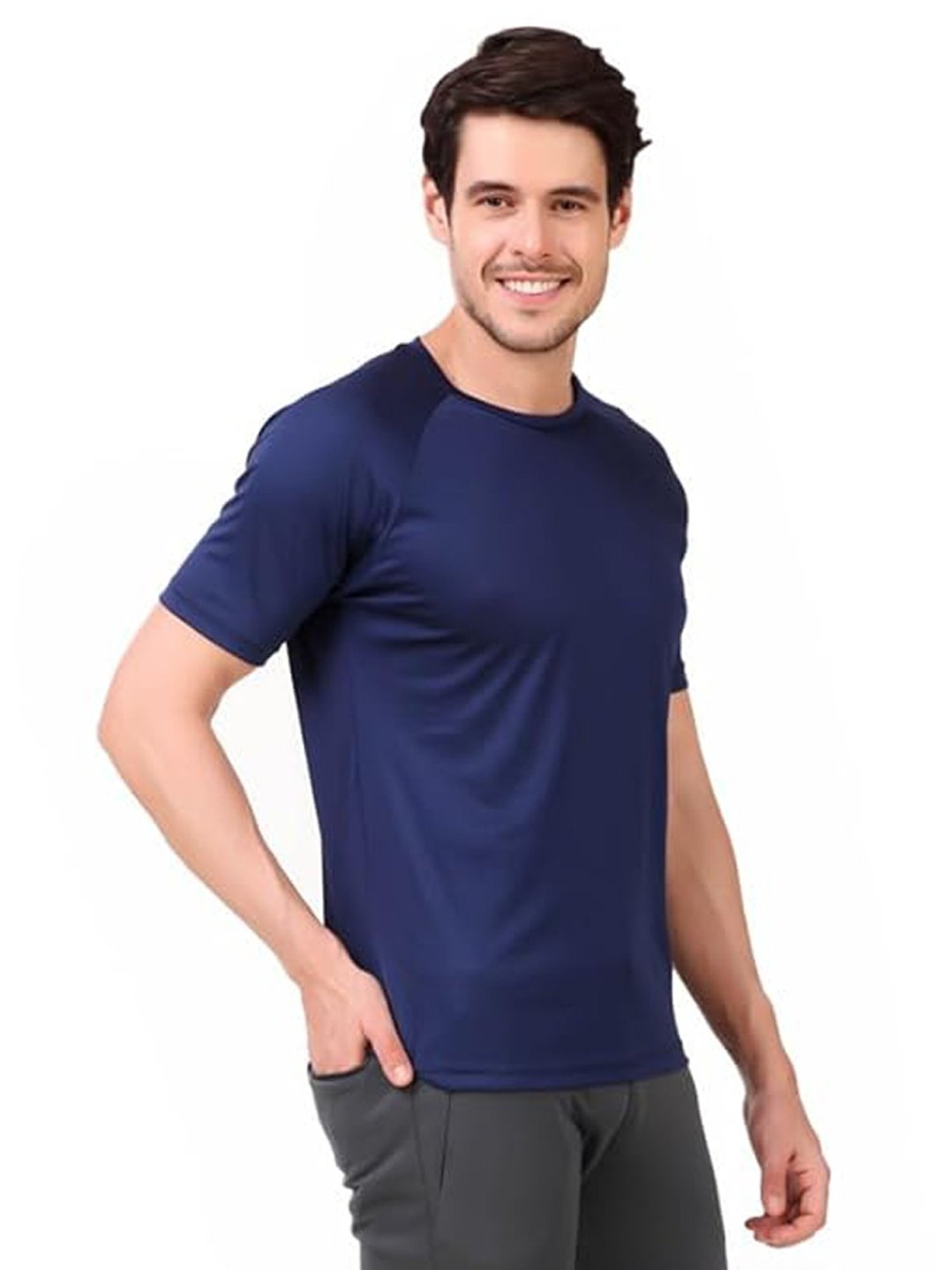 Vector X Navy Regular Fit T-Shirt
