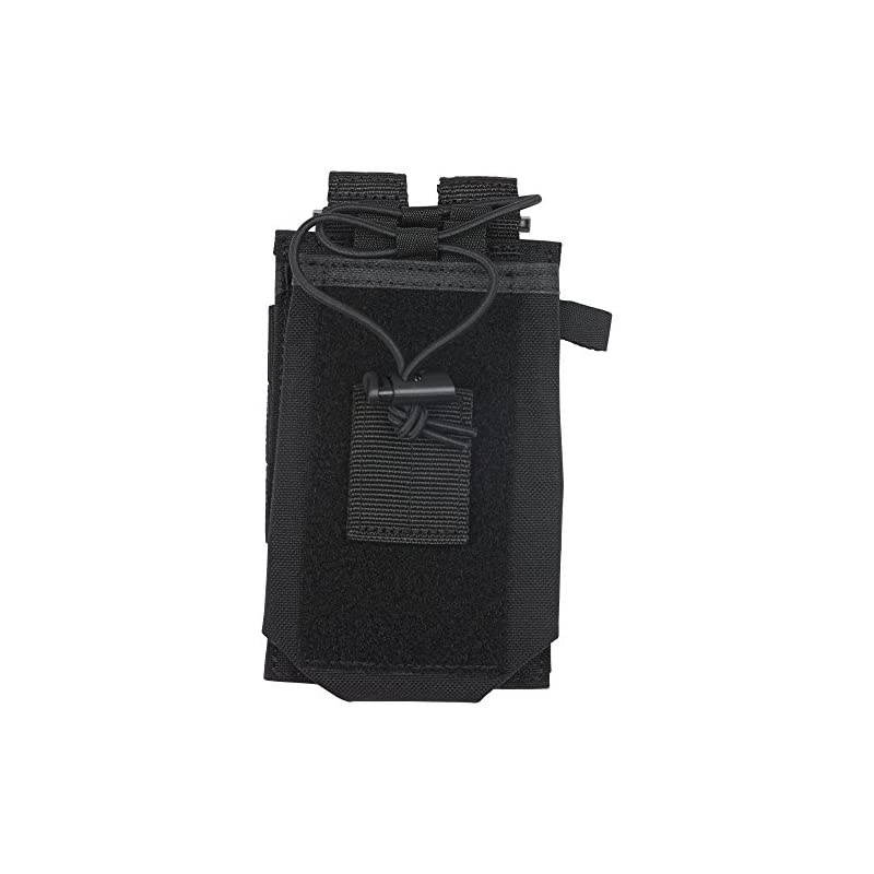 Radio Pouch Compatible BagsPacksDuffels Style 58718 Black