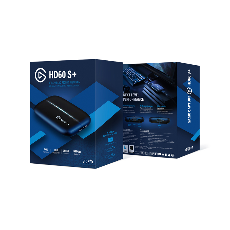 Elgato Game Capture HD60 S - Stream, Record and Share Your Gameplay in 1080p 60 FPS, Superior Low Latency Technology, USB 3.0, For PS4, Xbox One and Nintendo Switch