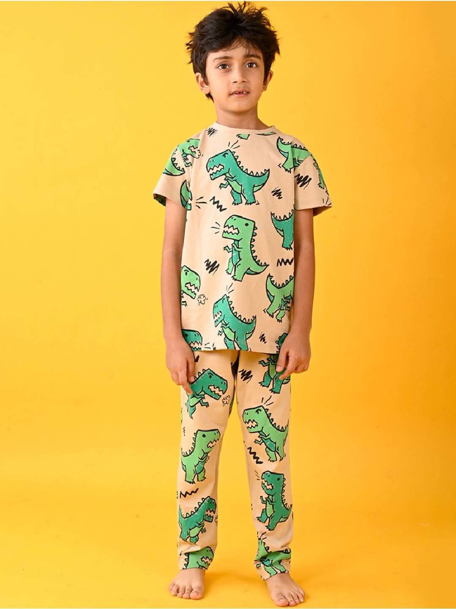 Nite Flite Boys Navy & Grey Born to Play Cricket Pyjama Set