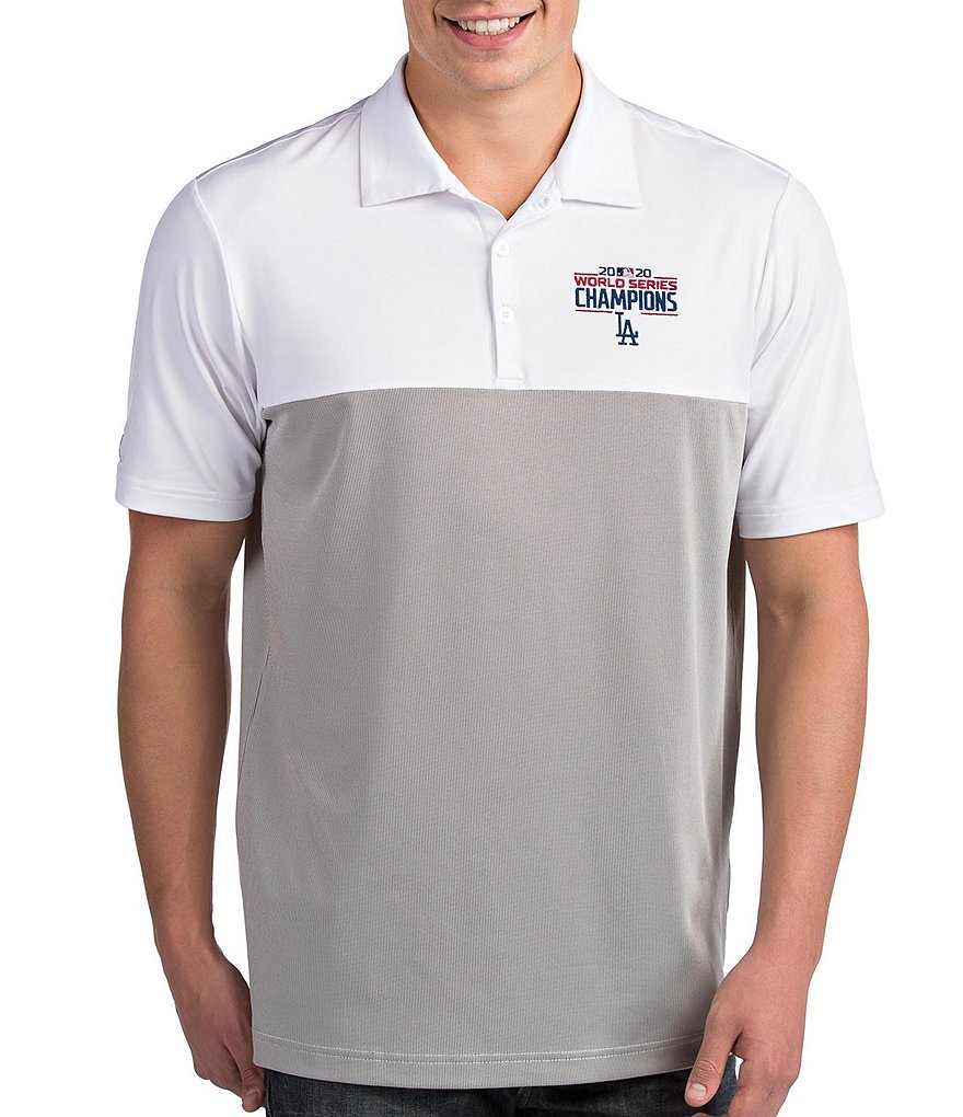 Antigua Los Angelese Dodgers 2020 MLB World Series Champions Venture Short-Sleeve Polo Shirt