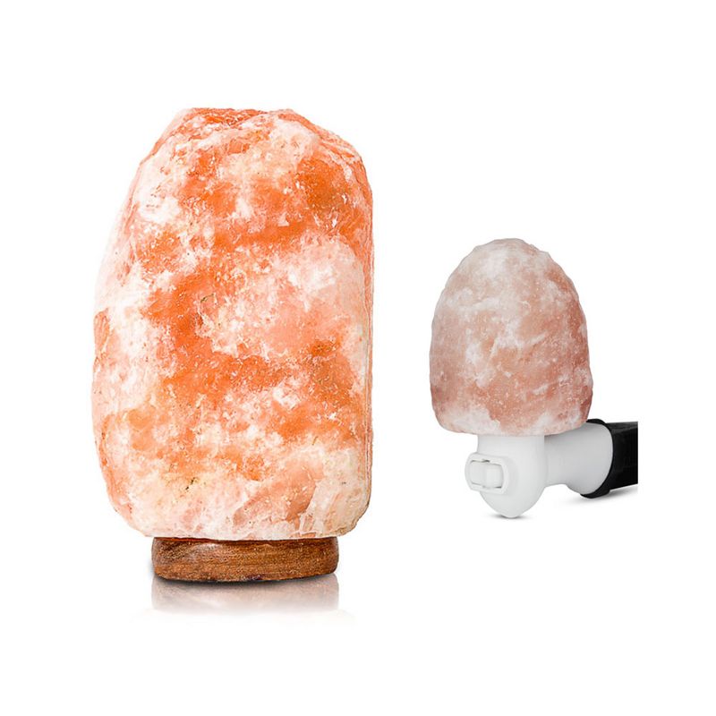 Salacia Heart of the Himalayan Dimmable Electric Salt Lamp and Night Light, Pink
