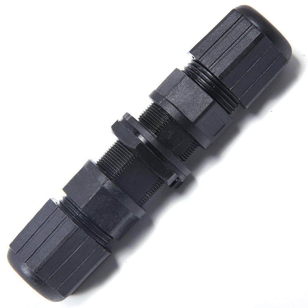 (5 Pack) RJ45 Waterproof Connector IP67 Ethernet Network Cable Connector double head Outdoor Lan Coupler Adapter  Cat5 6 8P8C,Locking Waterproof CAT6 RJ45 Female to Female Lan Ethernet Network coupler