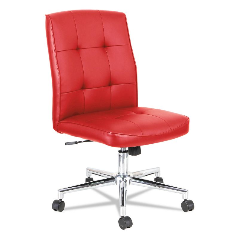 OIF Slimline Swivel/Tilt Task Chair Red with Chrome Base NT4936