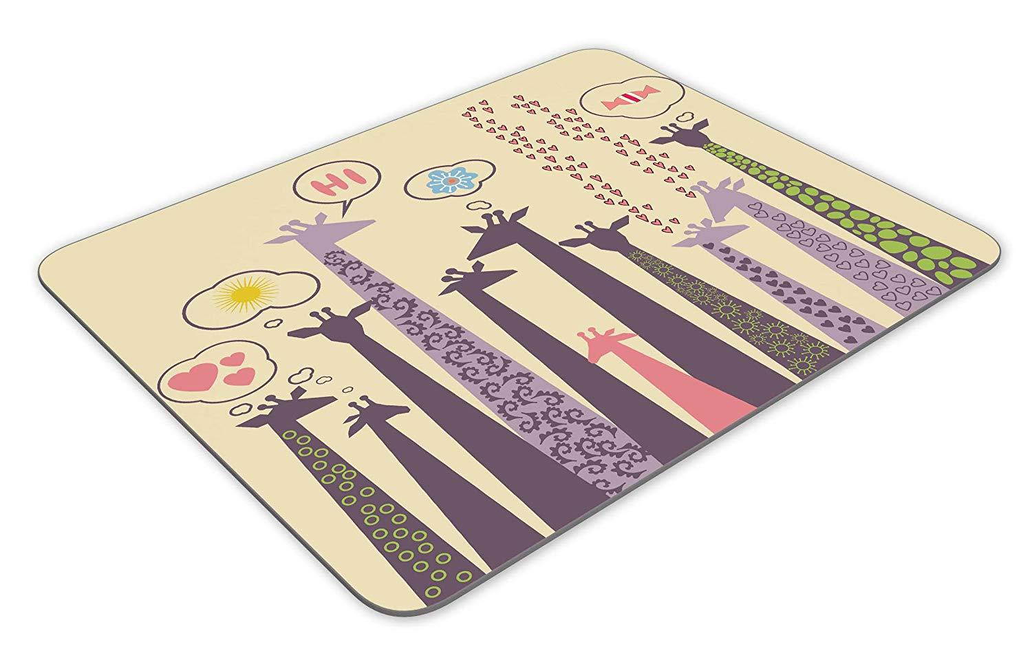 Cute Style giraffesmouse pad-Non-Slip Rubber Mousepad-Applies to Games,Home, School,Office Mouse pad