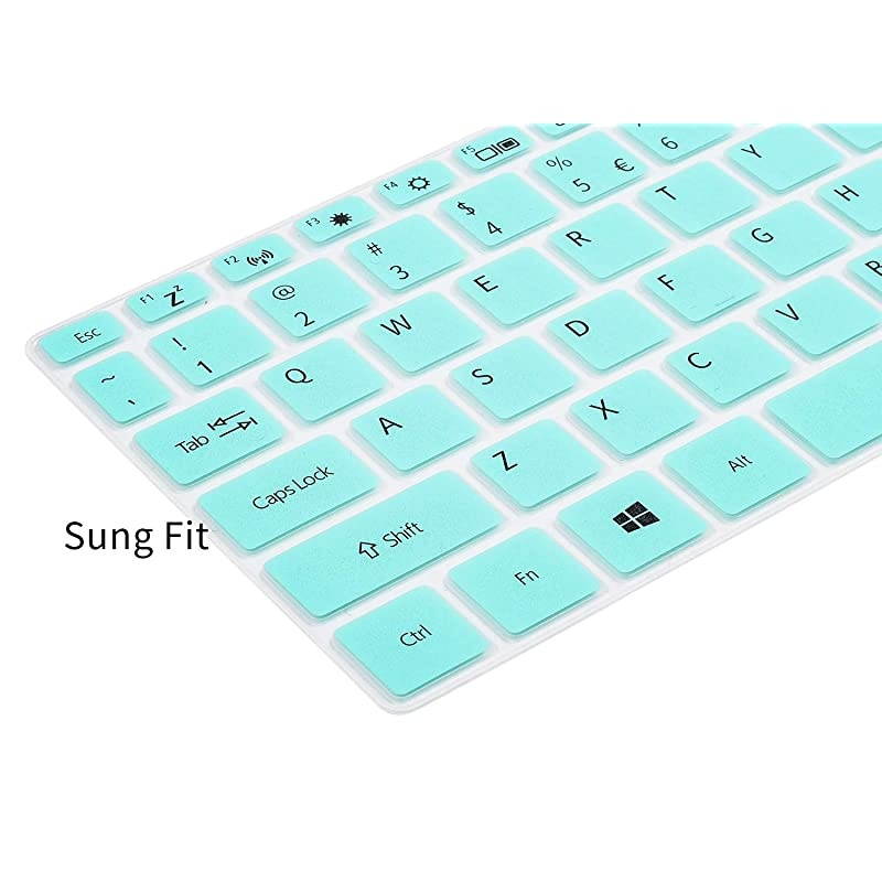 Keyboard Cover for Acer Aspire 5 Laptop 15.6 inch A515-55 A515-55T A515-55G A515-56 A515-43 A515-54 A515-54G Series, Acer Aspire 5 Keyboard Cover Skin, Acer Aspire 5 Accessories, Mint Green