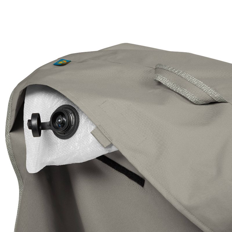 107" Inch Outdoor Rectangle/Oval Table and Chair Cover with Integrated Duck Dome - Duck Covers