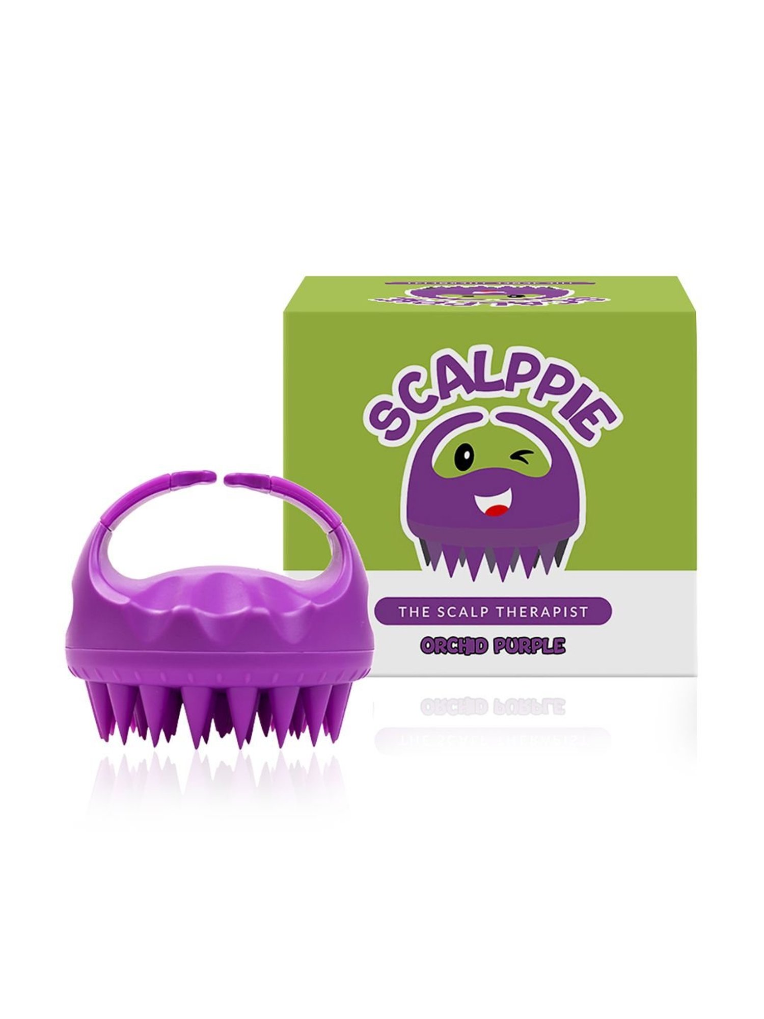 Scalppie Orchid Purple Hair Shampoo Brush & Scalp Massager