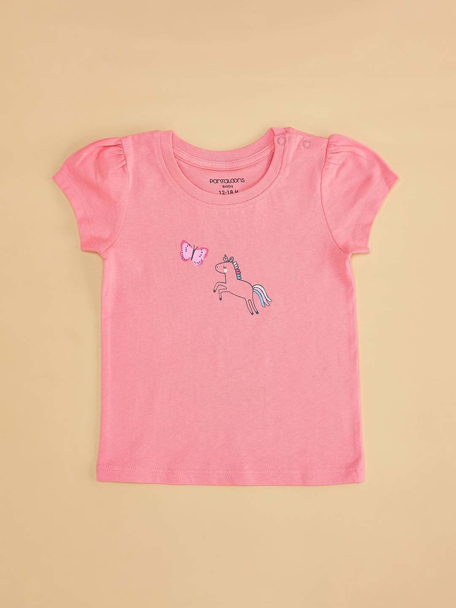 Pantaloons Baby Multicolor Cotton Printed T-Shirt (Pack of 3)