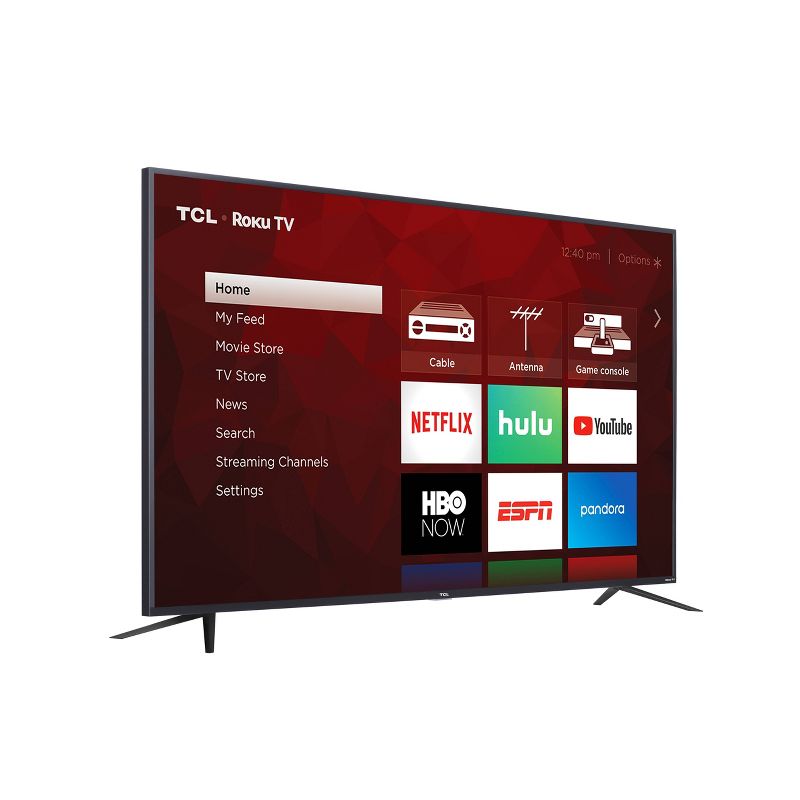 TCL 75" Class 4-Series 4K UHD HDR Smart Roku TV – 75S435
