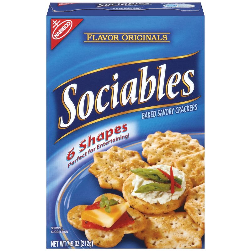 Sociables Baked Crackers - 7.5oz
