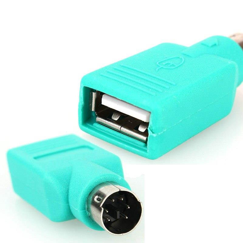 1PCS USB Female to PS2 PS/2 Male Adapter Converter keyboard Mouse Mice