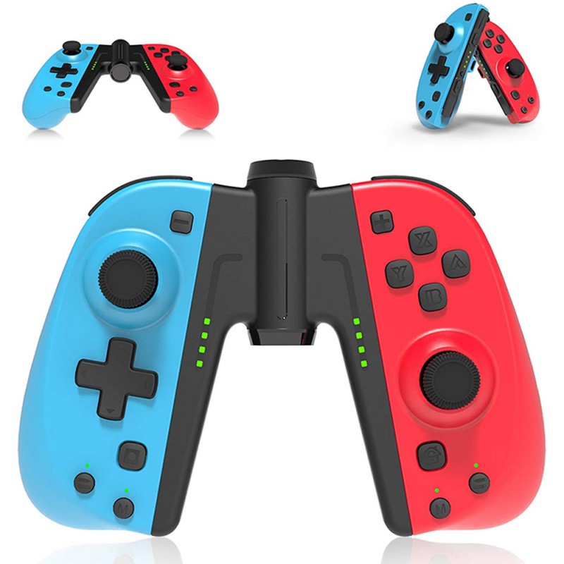 Ochine Wireless Bluetooth Game Handle Gamepad For Nintendo- Switch Charger Joy-con- Controller Left And Right Small Handle With Grip NS Vibration Somatosensory