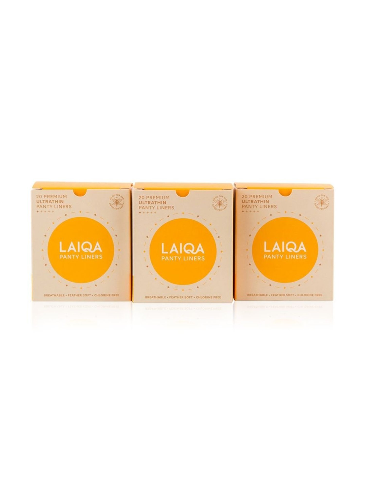 LAIQA Panty Liners (Pack of 3) XS - 60 Panty Liners