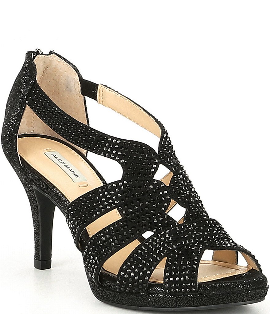 Alex Marie Leeanne Hotfix Dress Platform Sandals