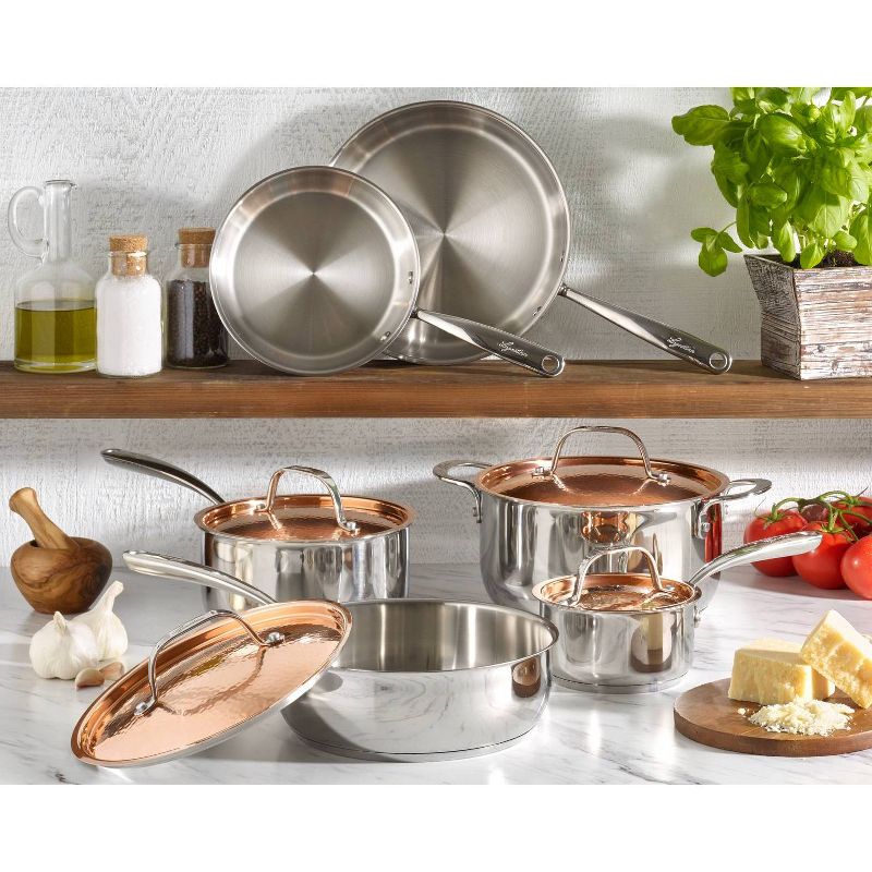 Lagostina Copper Elegance 10" Deep Saute with Lid