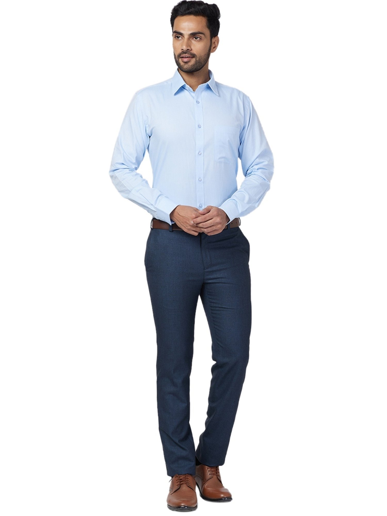 Raymond Blue Slim Fit Trousers