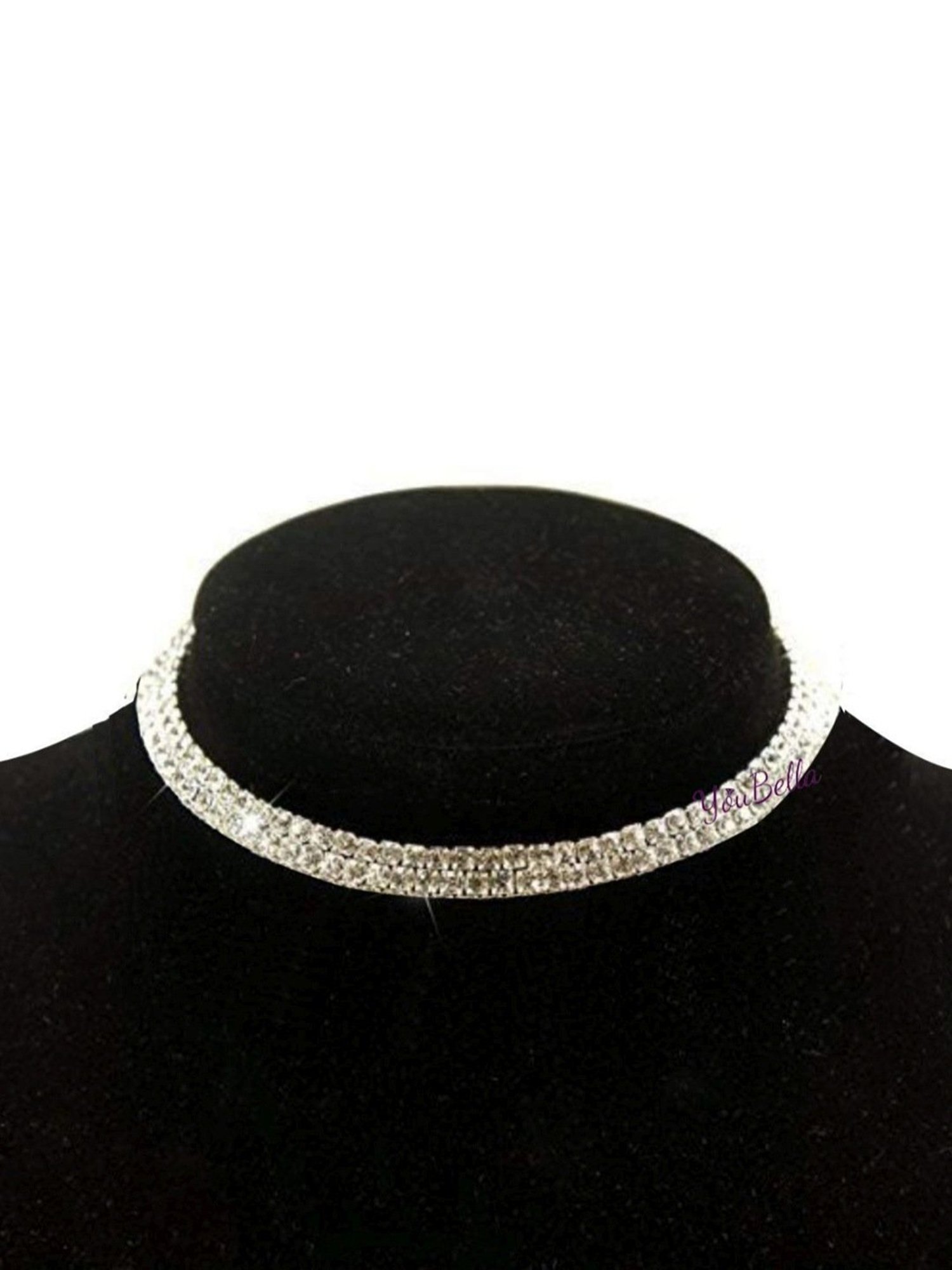 YouBella Stylish Latest Traditional Jewellery Silver Plated Choker Necklace(YBNK_5500)