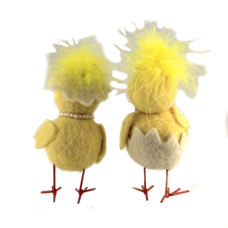 Easter 5.5" Fancy Chicks Egg Spring Bird  -  Decorative Figurines