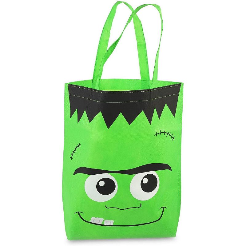 Spooky Central 12-Pack Halloween Trick or Treating, Frankenstein Party Gift Bags (16 x 15 x 4 in)