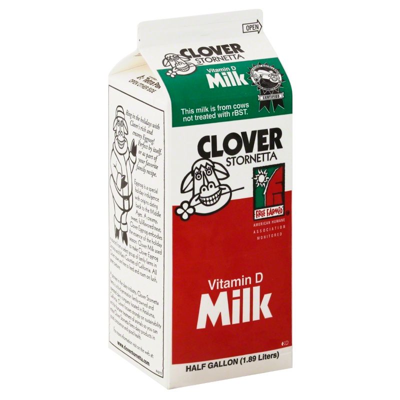 Clover Stornetta Vitamin D Milk - 0.5gal