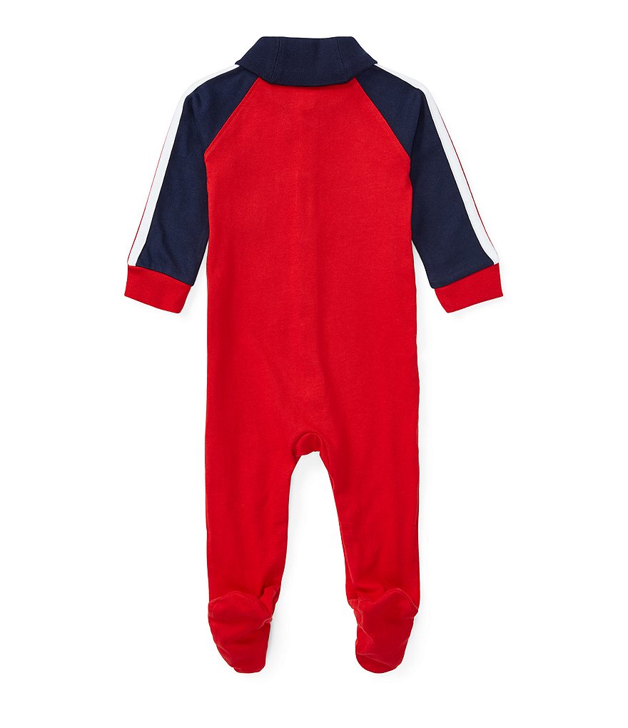 Ralph Lauren Childrenswear Baby Boys Newborn-9 Months Shawl Collar Footed Coverall