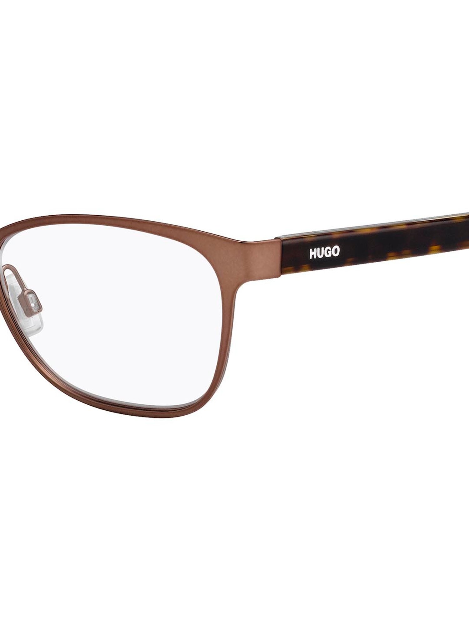 HUGO Brown Rectangular Eye Frames for Women