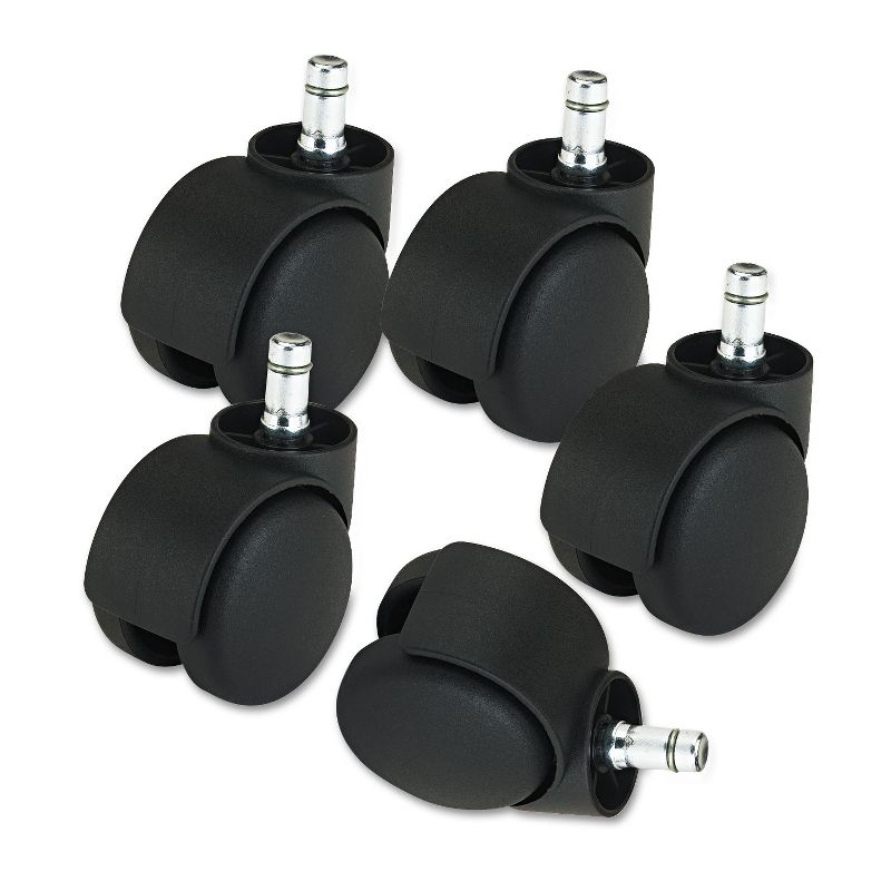 Master Caster Deluxe Futura Casters Polyurethane B and K Stems 120 lbs./Caster 5/Set 23620