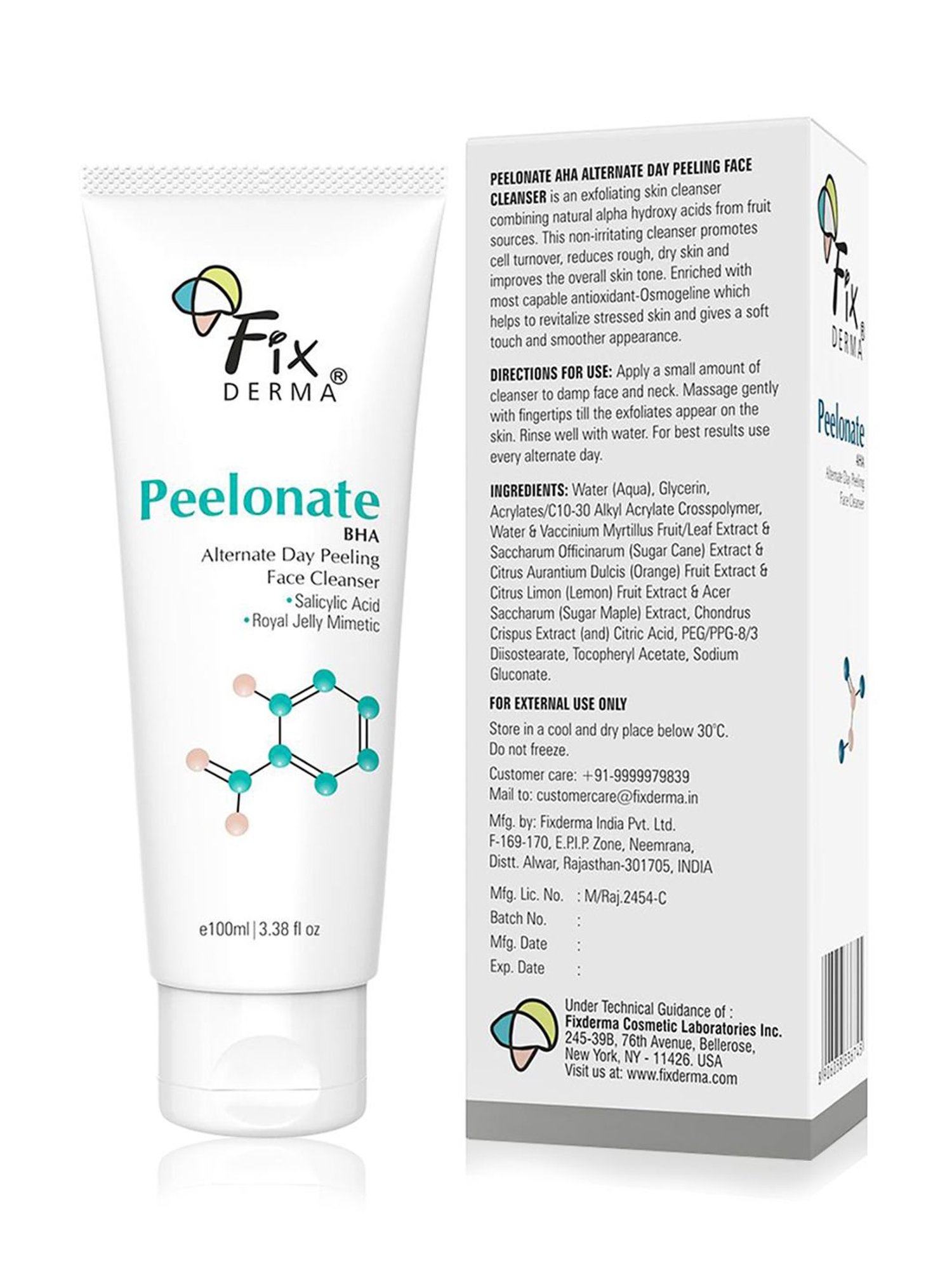 Fixderma Peelonate BHA Face Cleanser - 100 ml