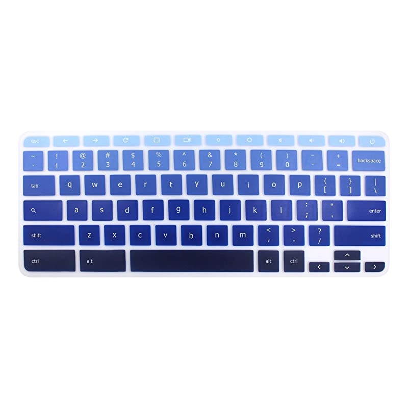 Cover Skin for Acer Chromebook R11 CB3-131/CB5-132T, 2017 Acer Premium R11 Convertible, Acer Chromebook R13 CB5-312, Acer Chromebook 14 CB3-431/CP5-471,Acer Chromebook 15 CB3-531 (Ombre Blue)