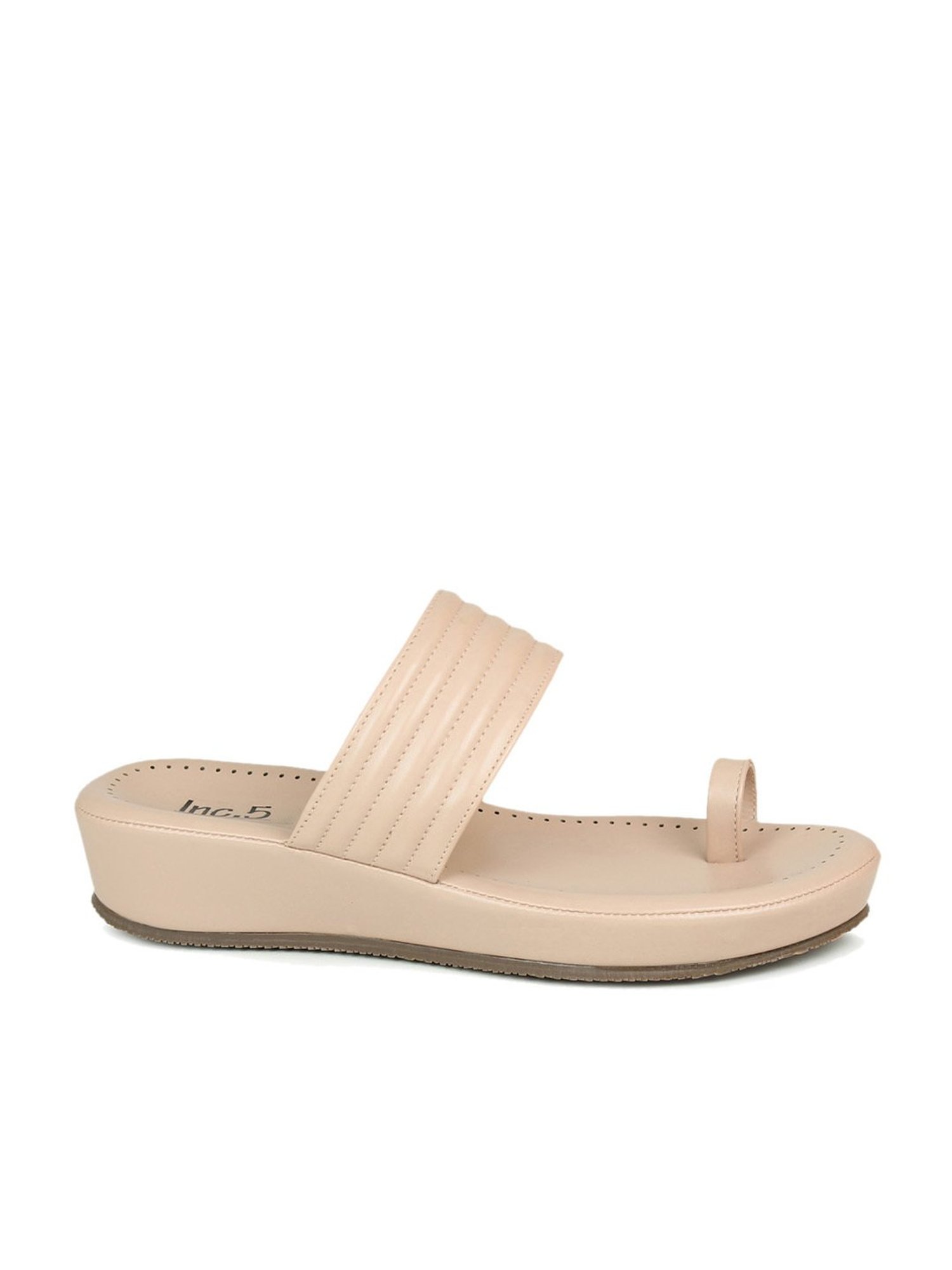 Inc.5 Women's Peach Toe Ring Wedges