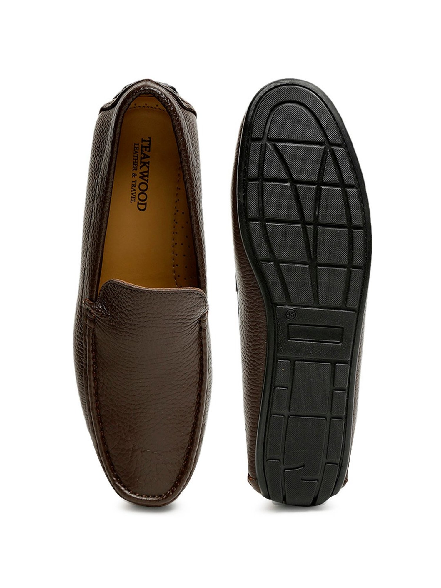 Teakwood Leathers Men's Brown Casual Loafers