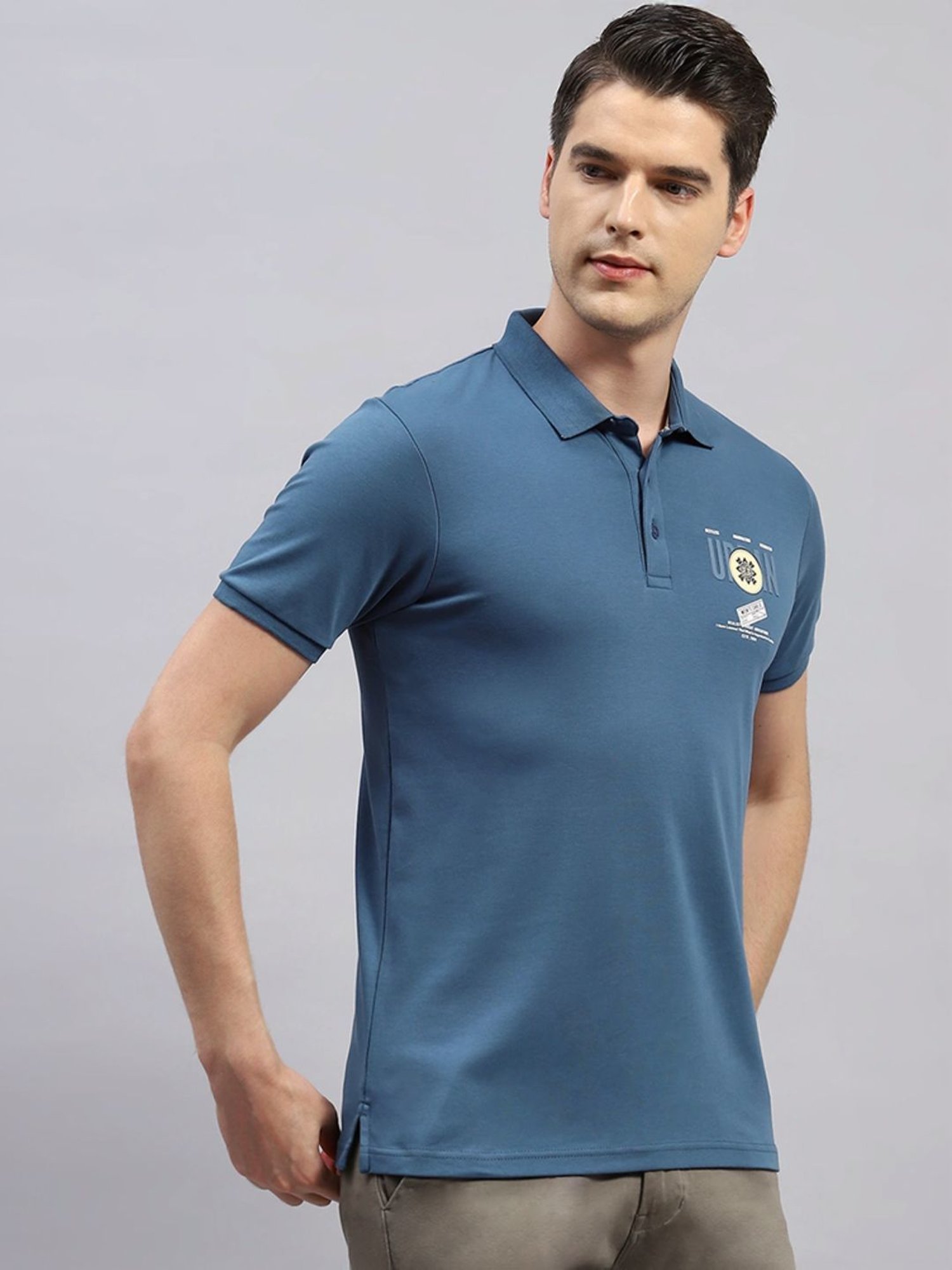 Monte Carlo Teal Regular Fit Polo T-Shirt