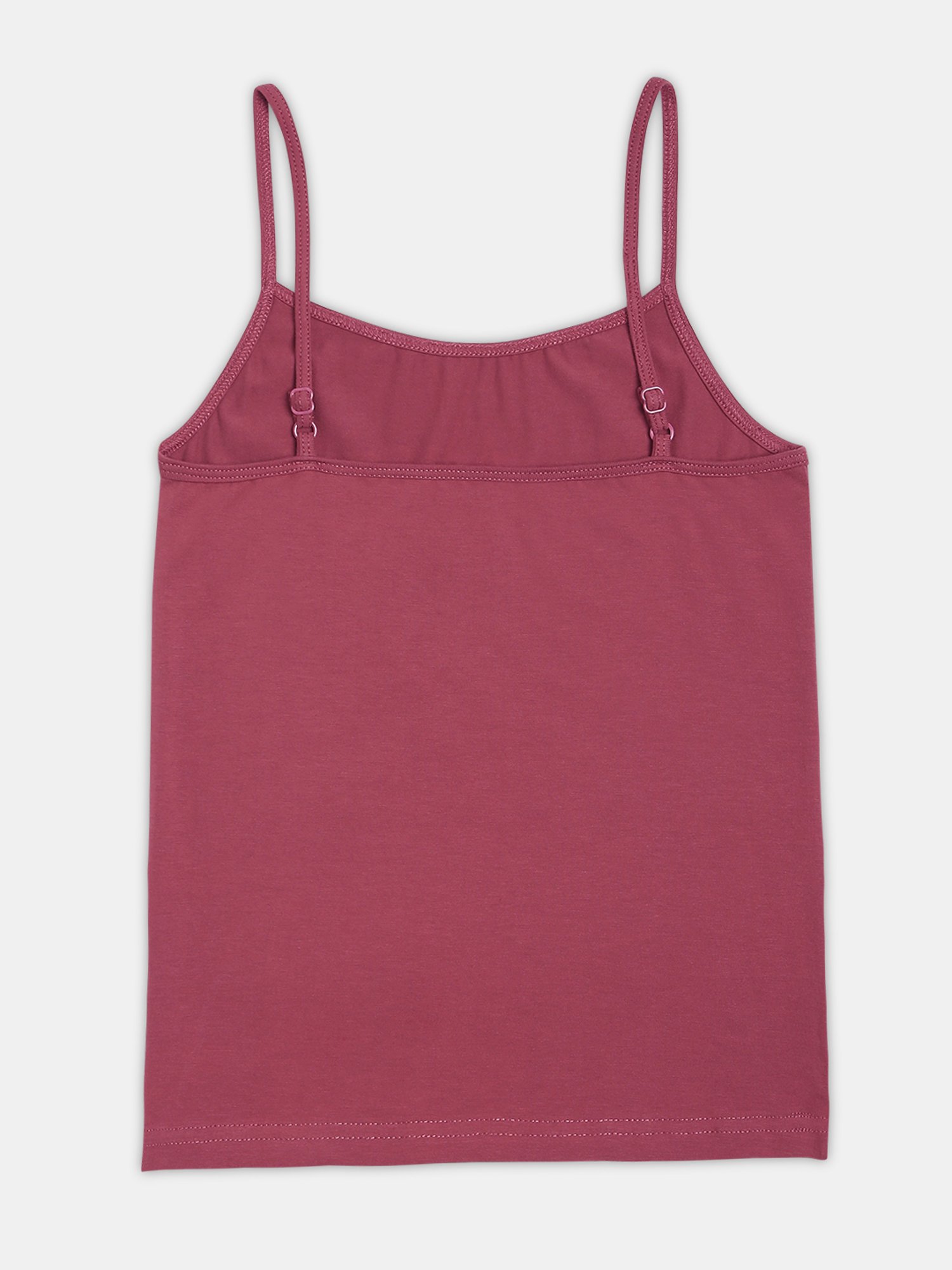 Sillysally Kids Pink & Sage Green Solid Camisole (Pack Of 2)