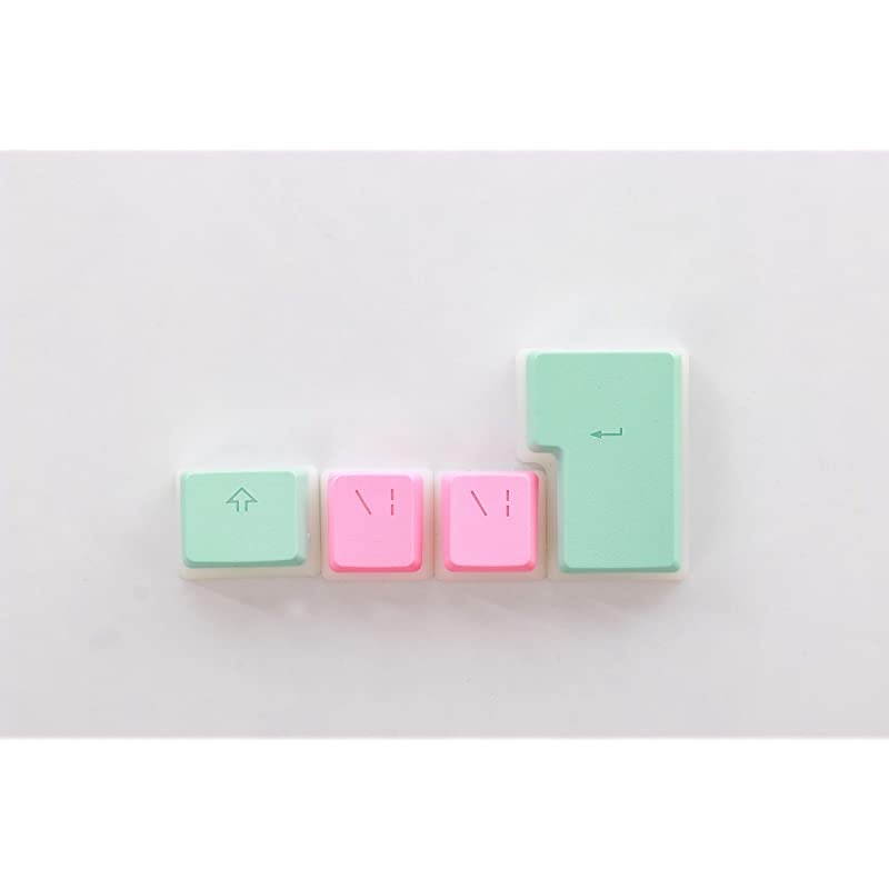 108 Double Shot PBT Pudding Keycaps Keyset for Mechanical Gaming Keyboard MX Switches Miami Vice