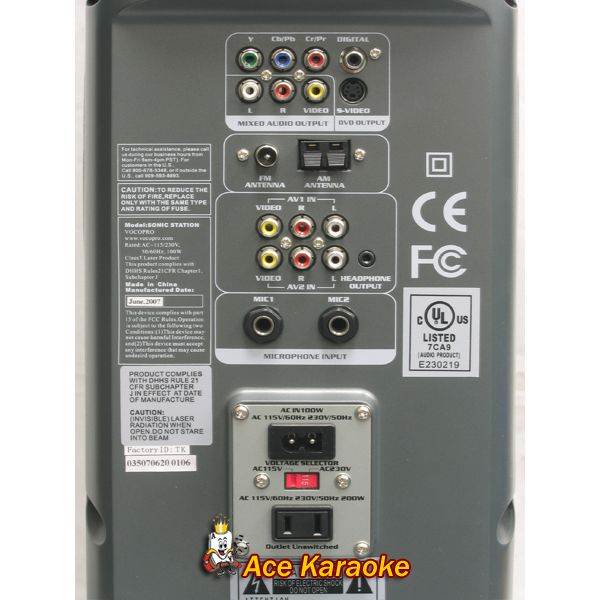 Vocopro Sonic Station All-In-One Surround Sound Karaoke Tower