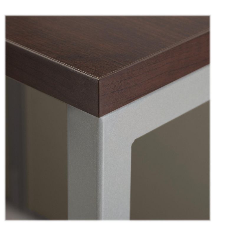 Bush Business Furniture 66.34" x 119" X-Shaped Desk, Mocha Cherry EODH660MR-03K