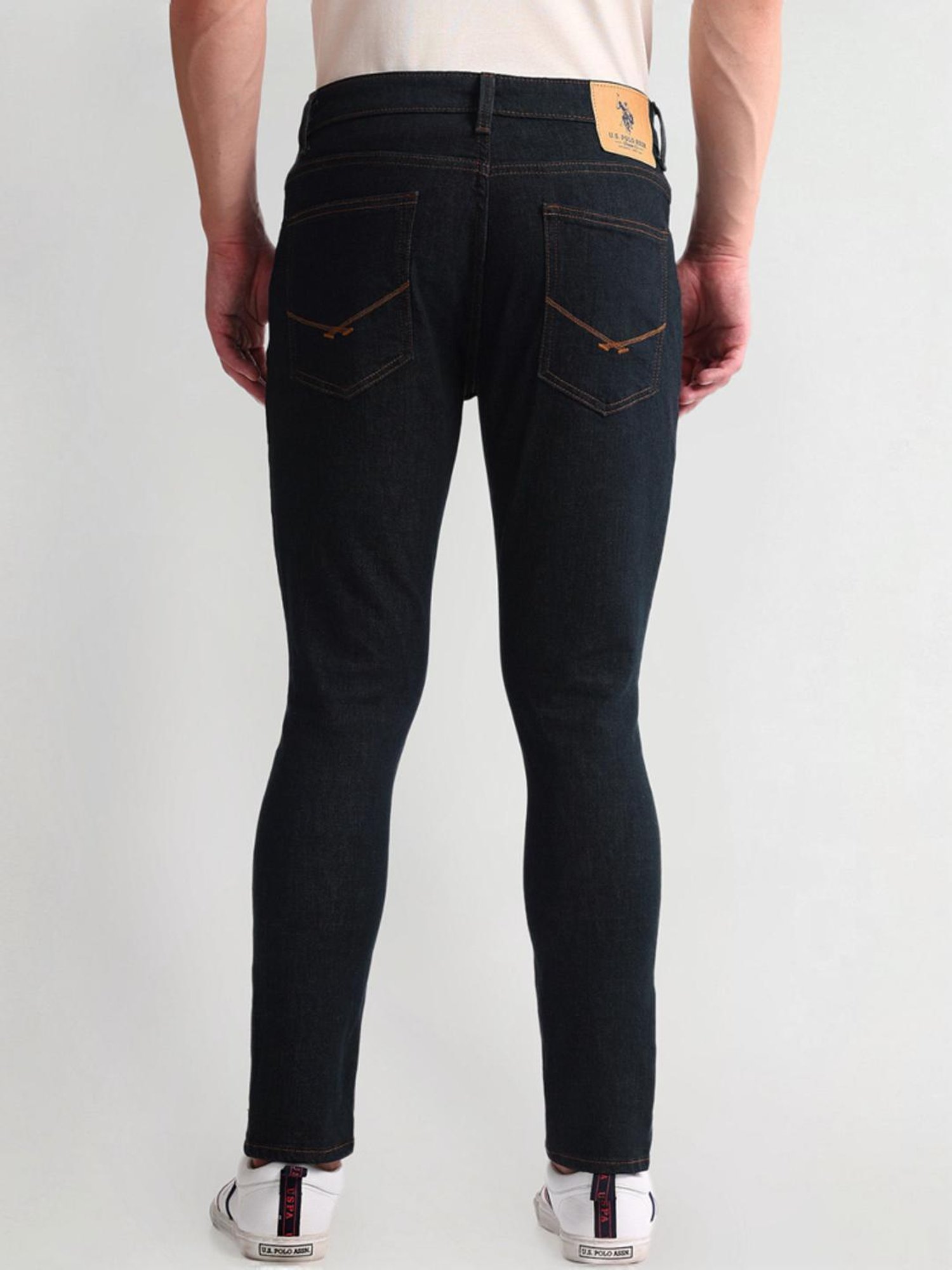 U.S. Polo Assn. Blue Cotton Regular Fit Jeans