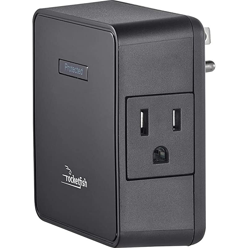 2-outlet Surge Protector 1500 Joules 47dB Black RF-HTS1215
