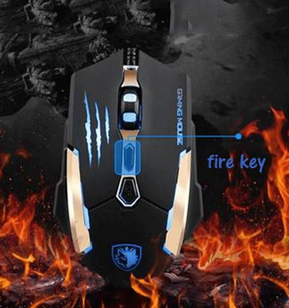 Magece G2 Gaming Mice 3200 DPI 6 Buttons Professional Ergonomic Gaming Mouse for PC Mac Gamer