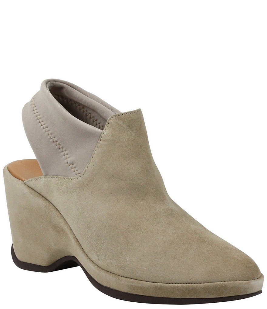 L'Amour Des Pieds Oniella Suede Sling Wedges